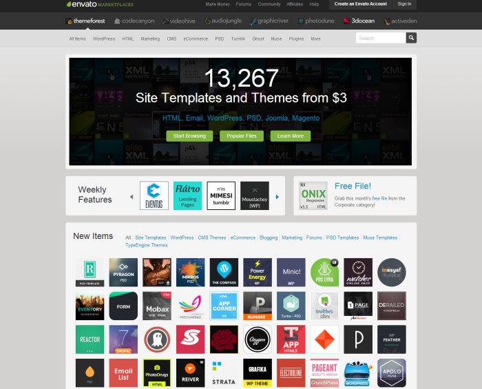 ThemeForest, fournissseur de templates SEO friendly