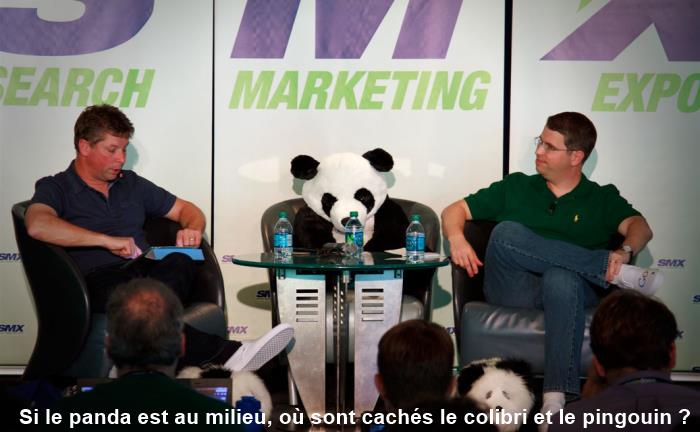 SMX 2014 Si le panda est au milieu, où sont le colibri et le pingouin ?